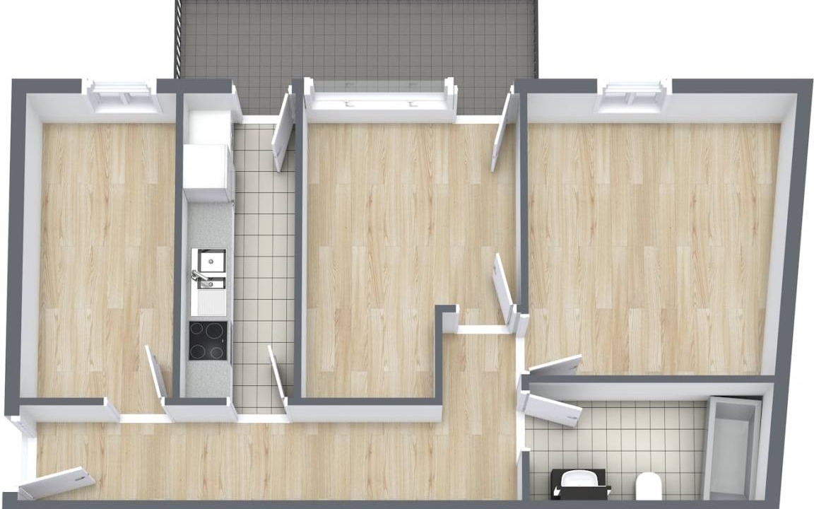 Neckarvorstadt Resort | 55 m² Private room ∙ 1 bedroom ∙ 1 guest