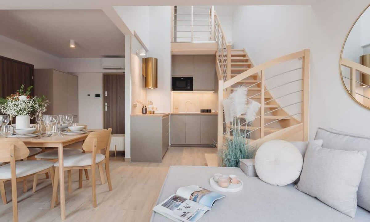 Piasek Połnoc Apartment | Beautiful two-story penthouse in Krakow *SPA*