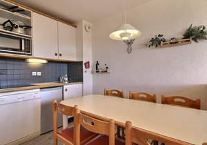 Cozy apartment for 6, ski-in/ski-out, near shops, with terrace and washing machine
