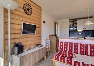 Cozy apartment for 6, ski-in/ski-out, near shops, with terrace and washing machine