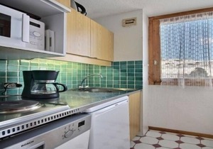 Divisible studio 4 pers. south-facing, balcony, ski-in/ski-out, Belle Plagne