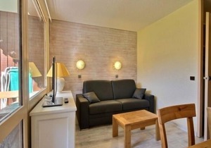 Divisible studio 4 pers. south-facing, balcony, ski-in/ski-out, Belle Plagne