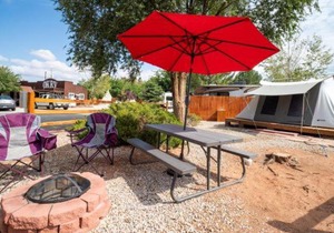 FunStays Glamping Setup Tent in RV Park #1 OK-T1