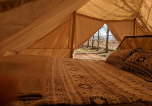 FunStays Glamping Setup Tent in RV Park #6 OK-T6