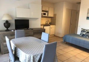 Studio climatisé proche plage, commerces et gare avec balcon, parking et wifi - FR-1-466A-5