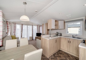 Ultra modern caravan with one master double with 2 W.