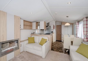 Ultra modern caravan with one master double with en suite W.