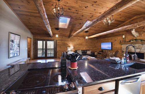 Logan Cabin | Hocking Hills log cabin with guest house on 12 private acres with pond