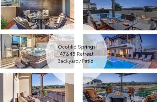 Ivins House | Ocotillo Springs Resort 47 and 48 Retreat Connected homes sleeps 31 guest Private Pool & Hot Tub