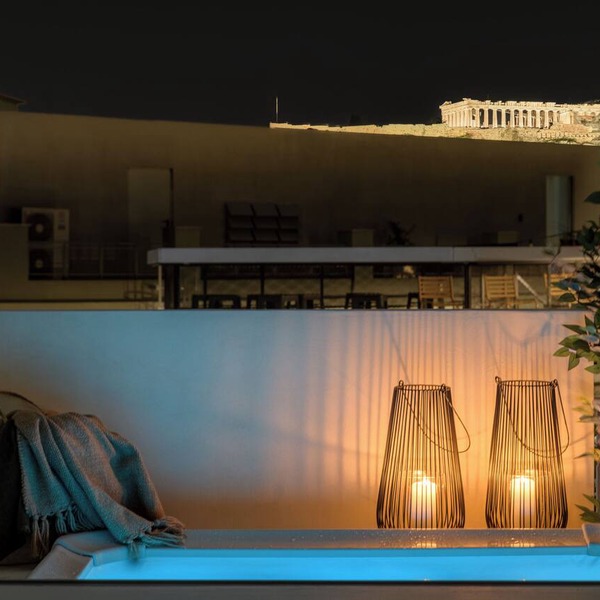 Acropolis View Retreat with 2 Private Plunge Pools