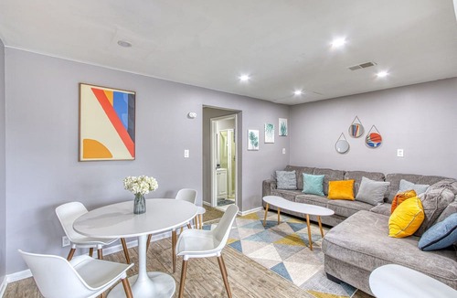 Taylor Apartment | Discover the epitome of comfort in this 4-bedroom, 3-bathroom haven.
